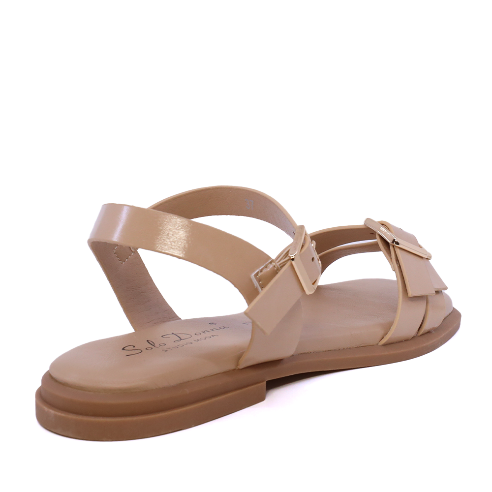 Sandale femei Solo Donna bej cu barete reglabile 2541DS1951BE