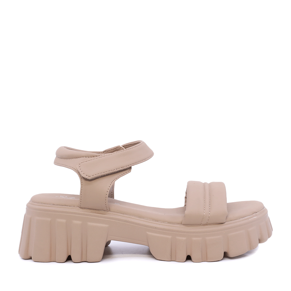 Sandale femei Solo Donna bej cu talpă înălțată  2851DS2996BE