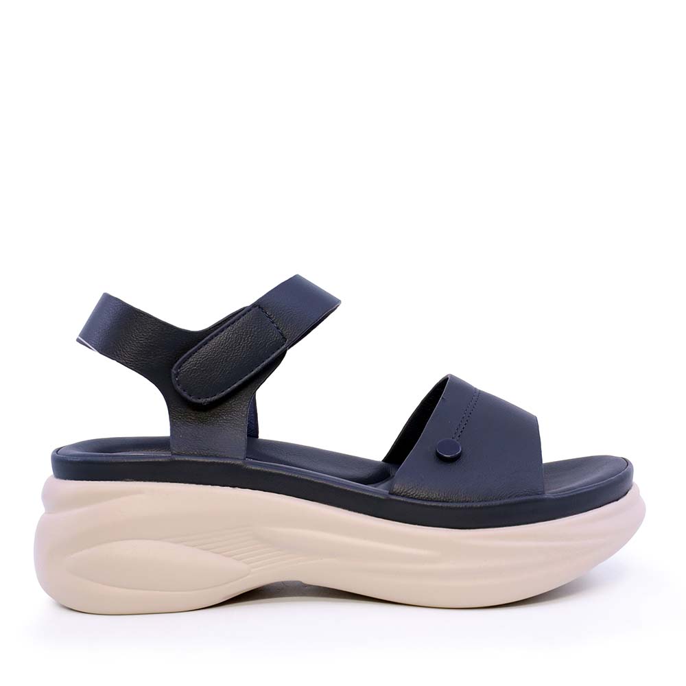 Sandale femei Solo Donna bleumarin cu talpa inaltata  2851DS2869BL
