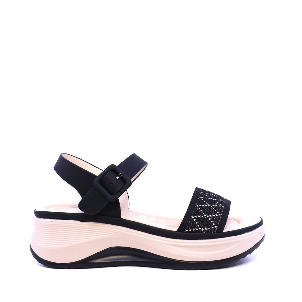 Sandale femei Solo Donna negre 2741DS7606N