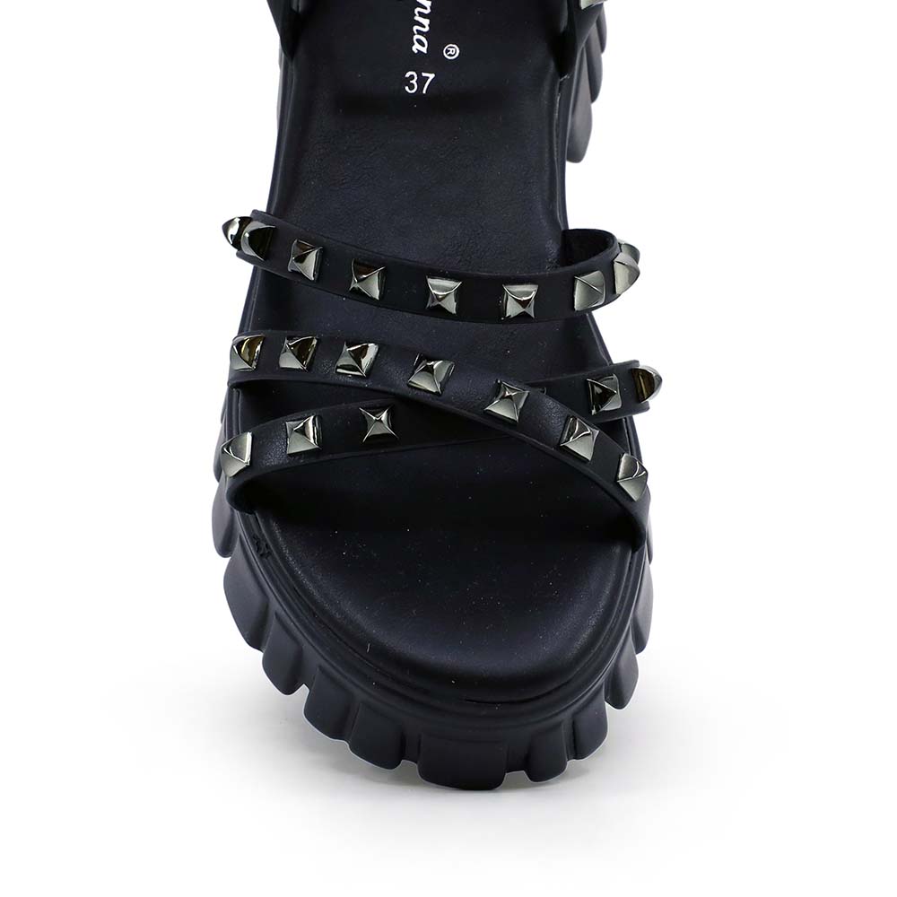 Sandale femei Solo Donna negre cu accesorii 2859DS23061N