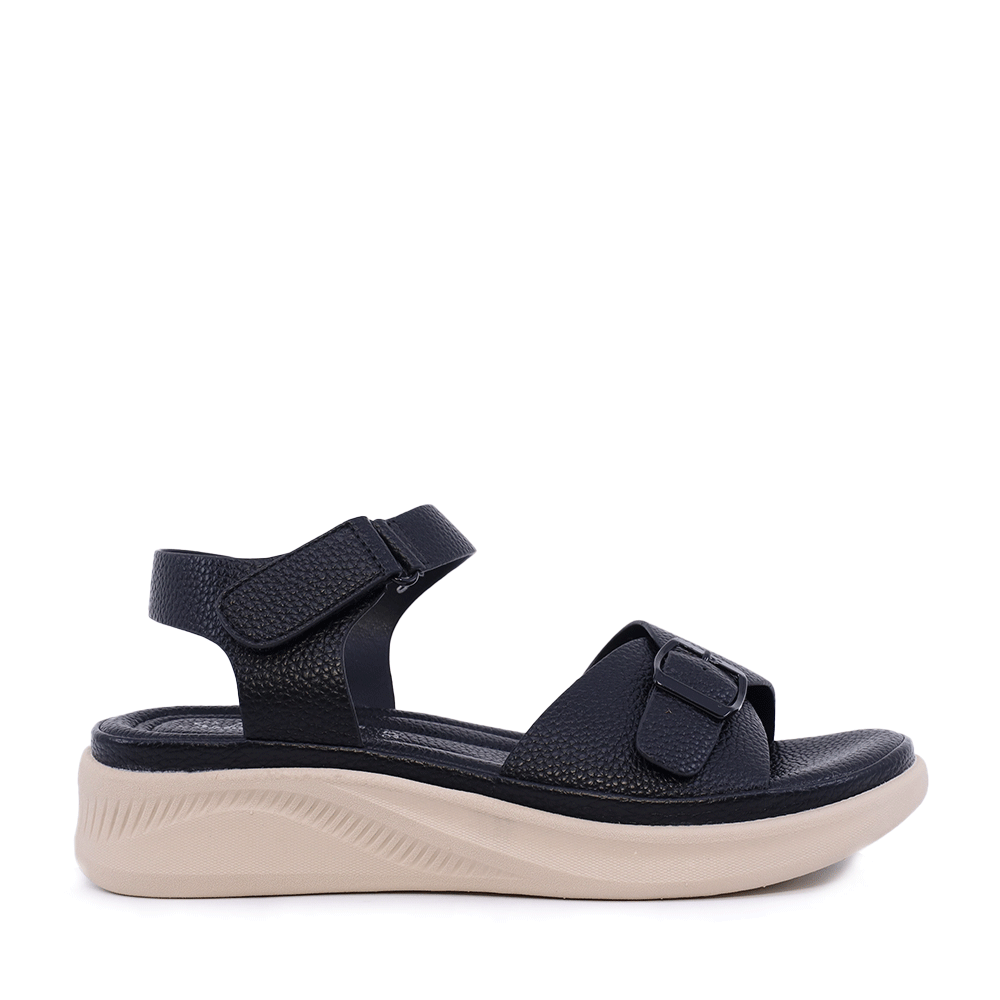 Sandale femei Solo Donna negre cu cataramă   2851DS8000N
