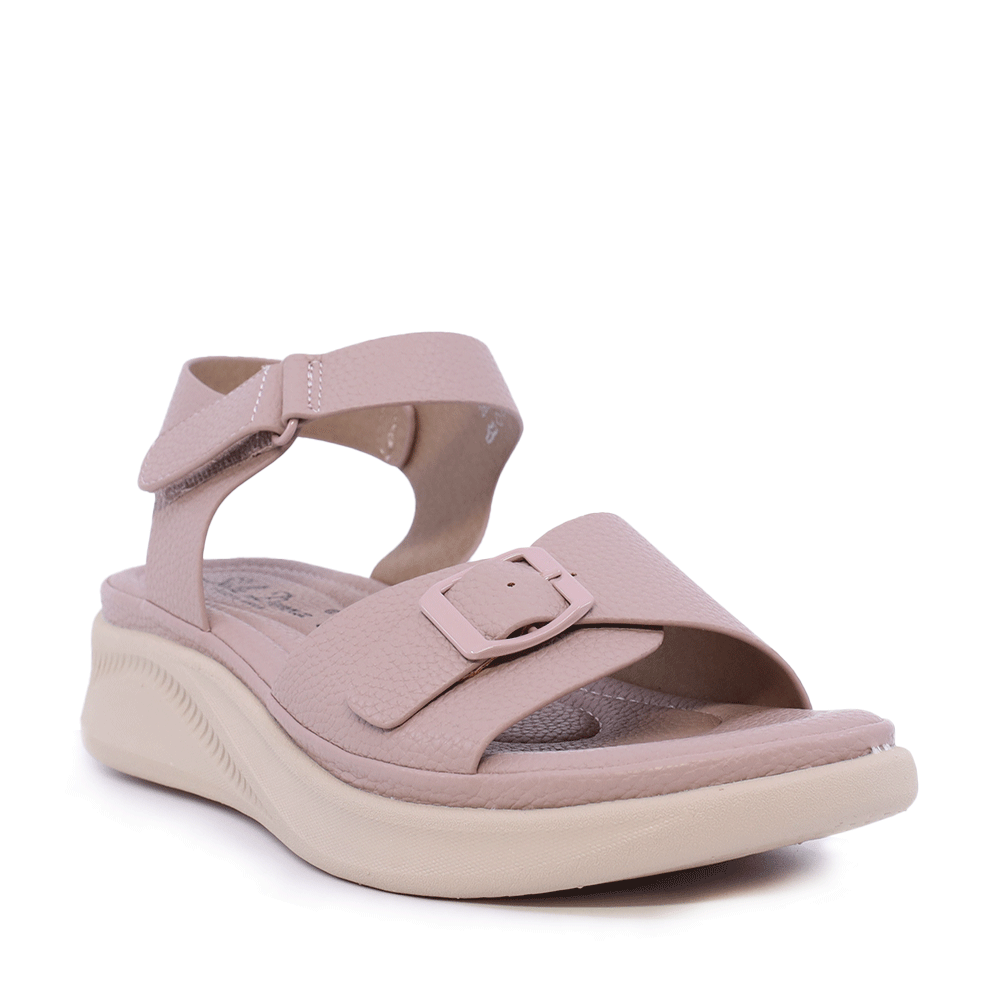 Sandale femei Solo Donna roz pudră cu cataramă  2851DS8000RO