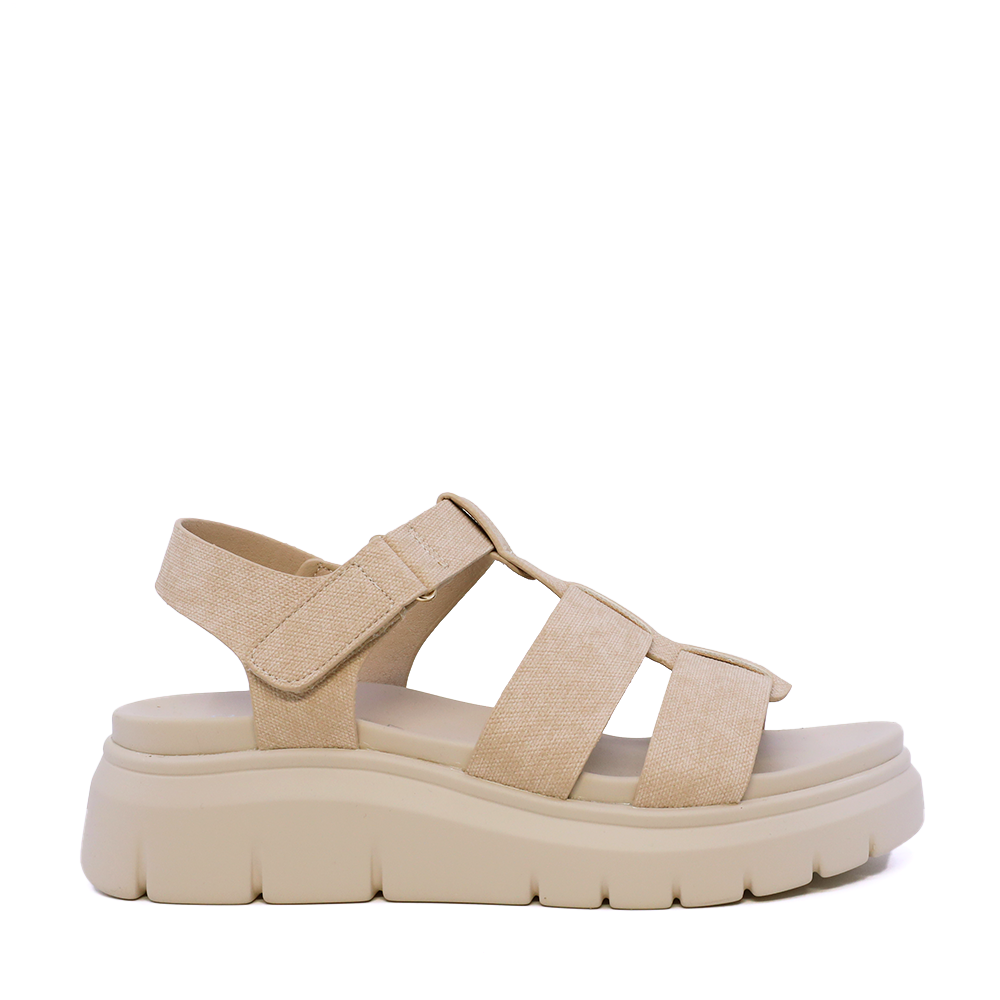 Sandale mini platformă femei Solo Donna bej 2741DS8549BE