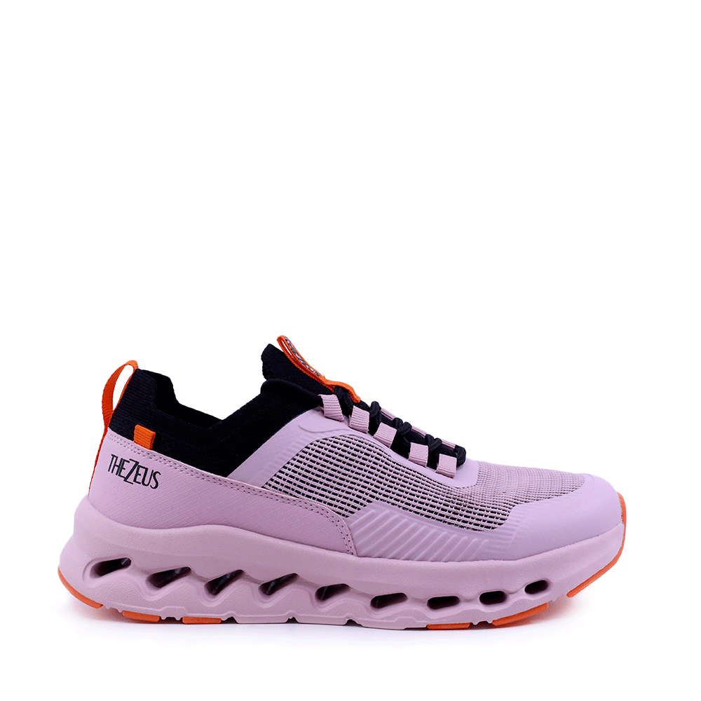 Sneakers femei Thezeus roz din piele și material textil  2491DPS31781RO