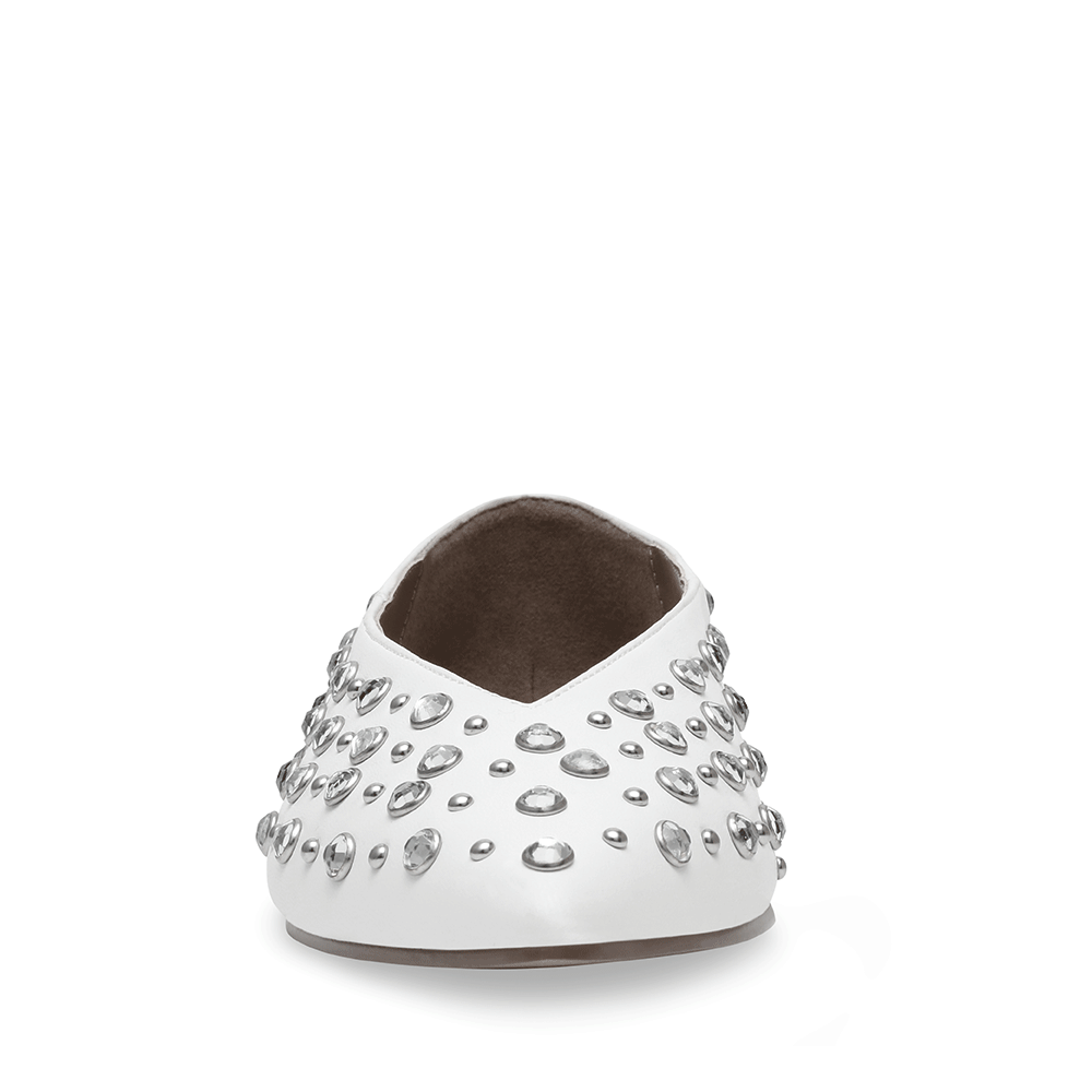 Balerini femei Steve Madden albi cu ștrasuri 1469DBVENECIAA