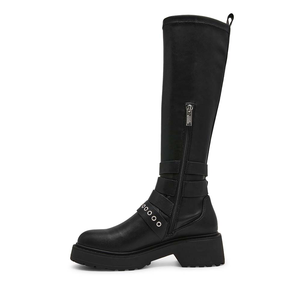 Cizme biker femei Steve Madden Callm negre 1460DCCALLMEN