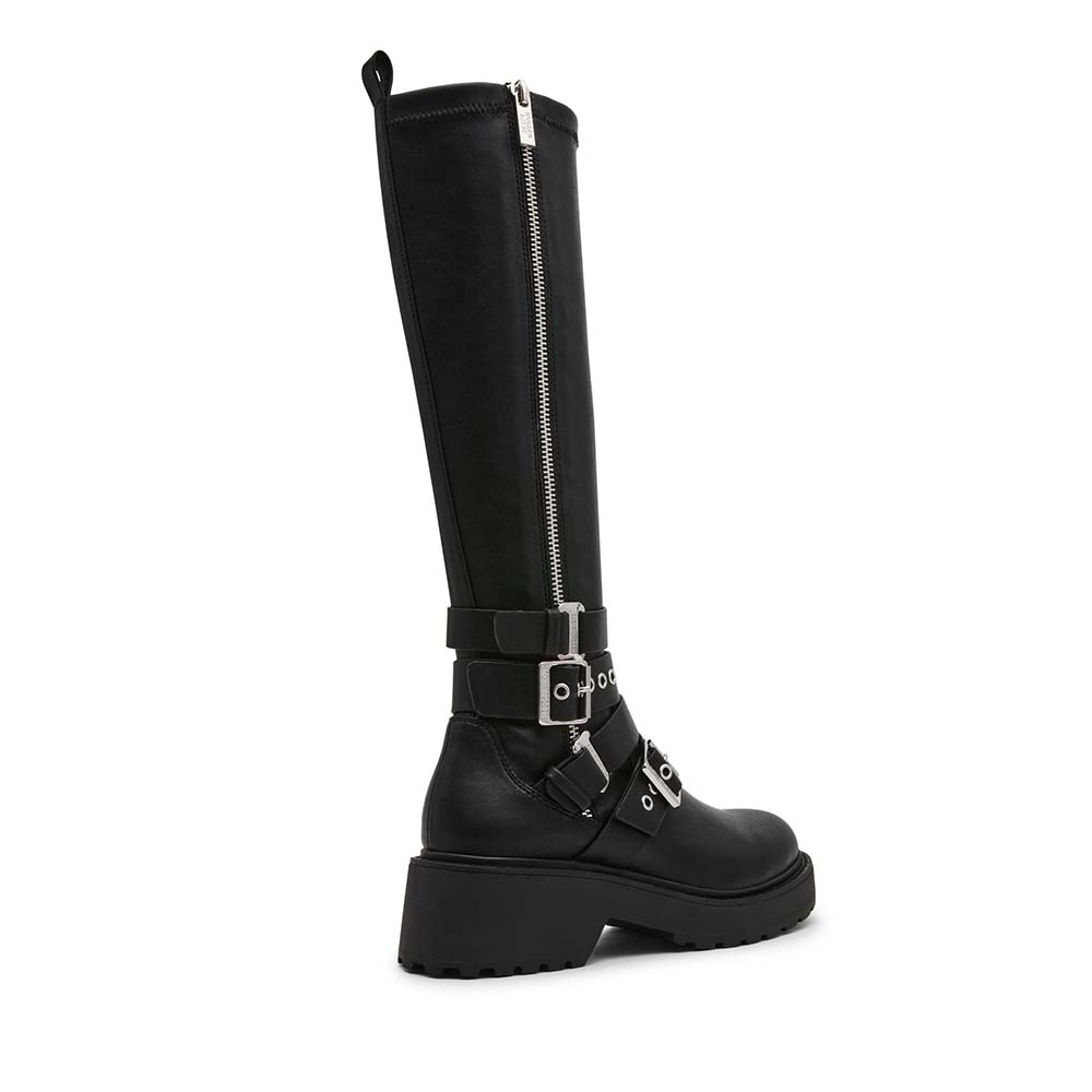 Cizme biker femei Steve Madden Callm negre 1460DCCALLMEN