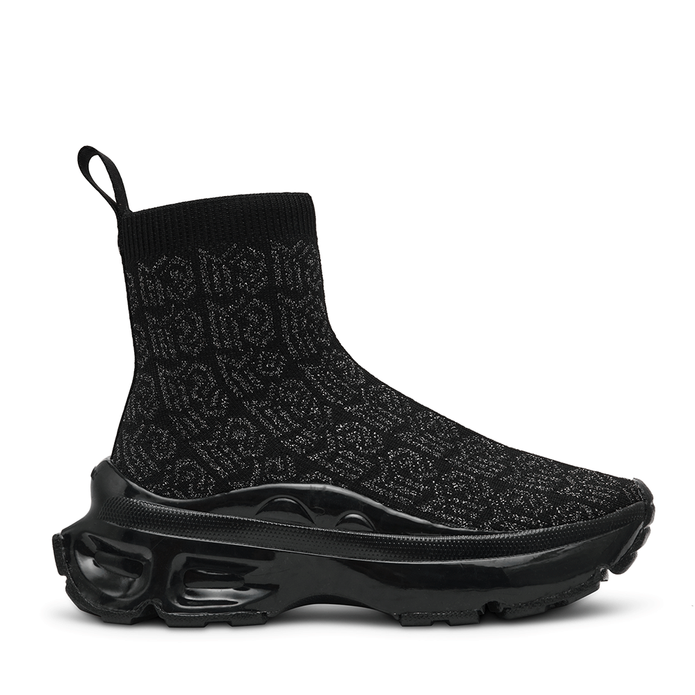 Sneakers high top femei Steve Madden Flybyn negri 1460DGSFLYBYN
