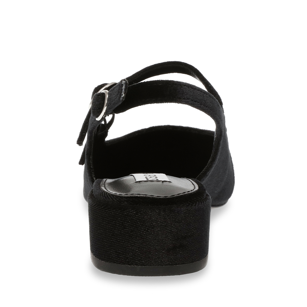 Pantofi decupați femei Steve Madden Cityview negri din catifea 1468DDCITYVIEWVN