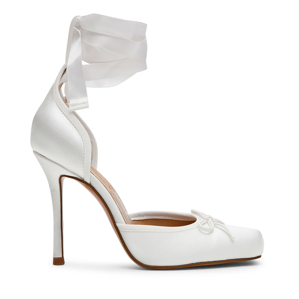 Pantofi femei Steve Madden Ballet  ivoire cu toc înalt     1461DDLARINAIV