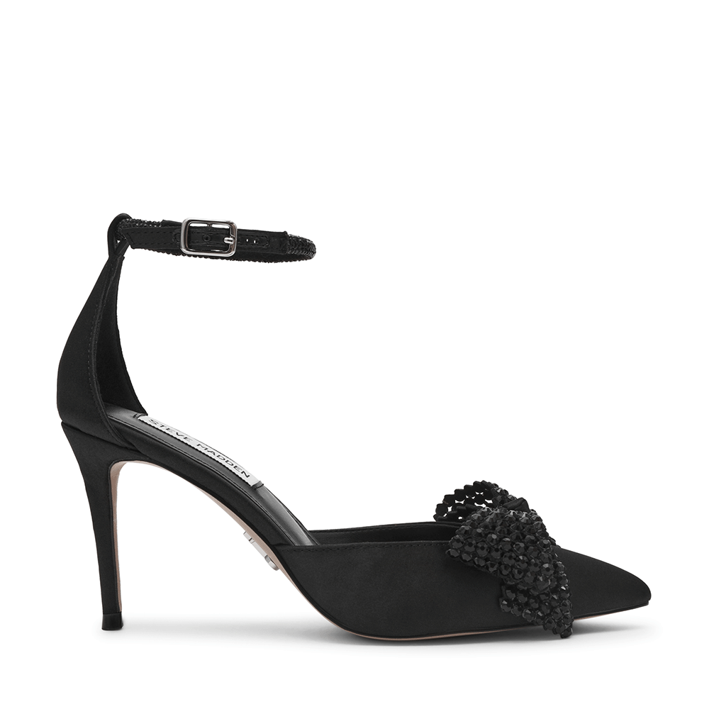 Pantofi stiletto D'Orsay femei Steve Madden Lastdance negri cu ștrasuri 1461DDLASTDANCEN