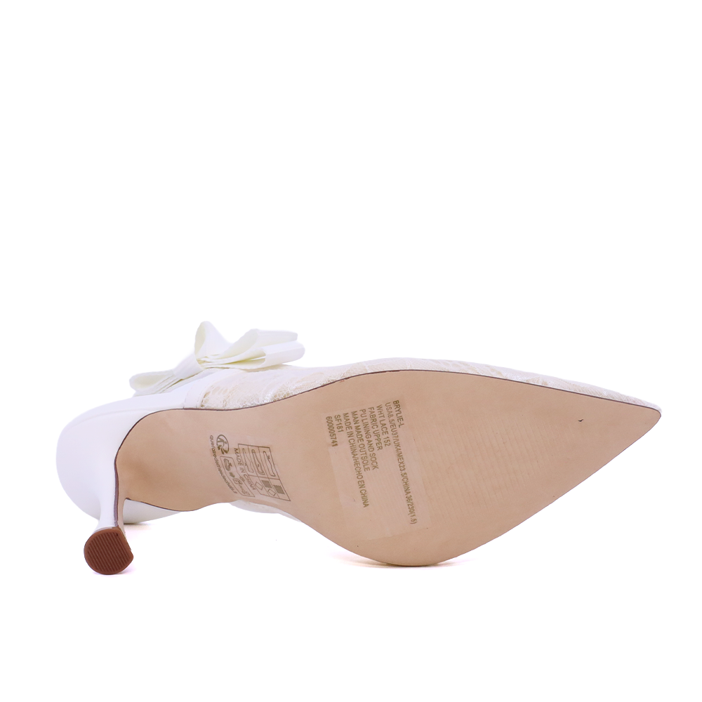 Pantofi stiletto slingback femei Steve Madden Brylie albi   1462dpbrylie-la