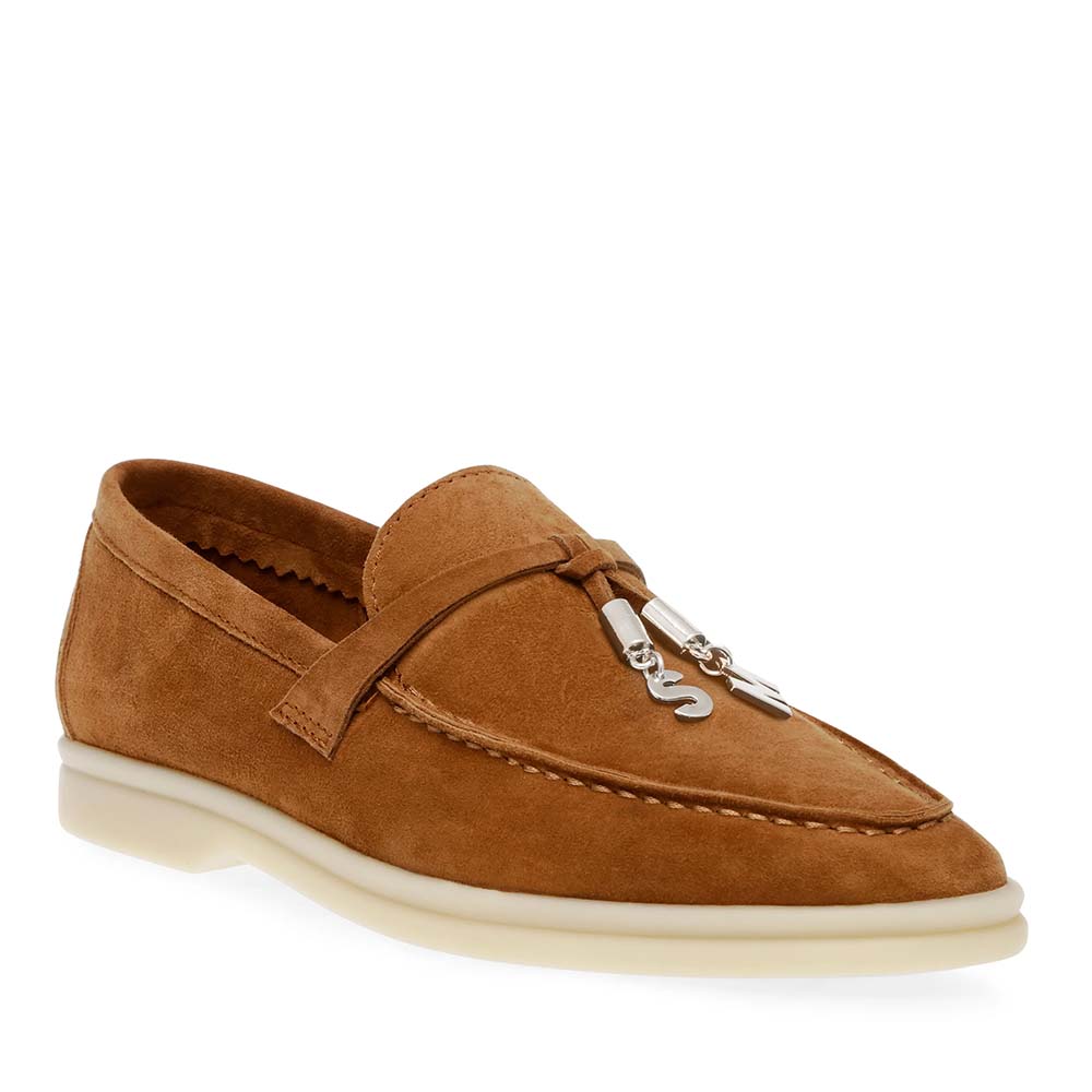 Pantofi tip loafer femei Steve Madden Portland cognac din piele întoarsă 1460DPPORTLANDVCO - 1 | YEO
