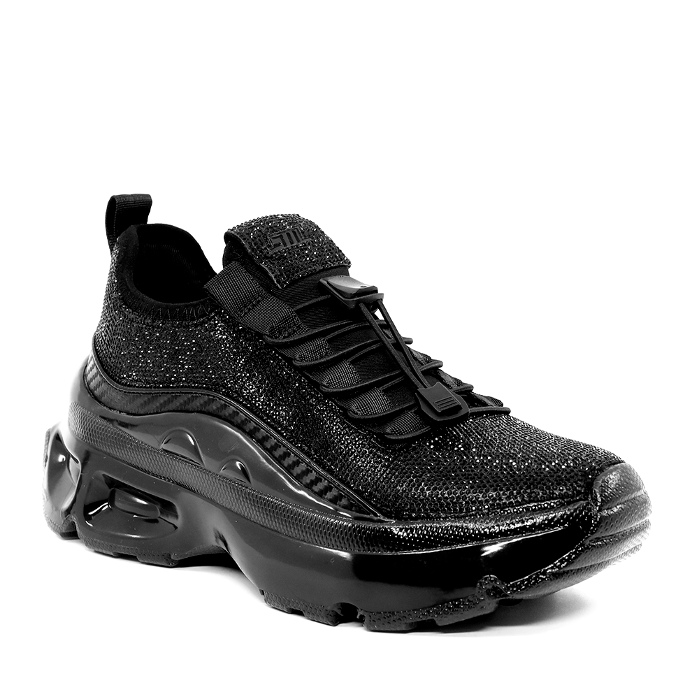 Sneakers femei Steve Madden Fabuluxe negri cu ștrasuri 1460DPFABULUXEN - 1 | YEO