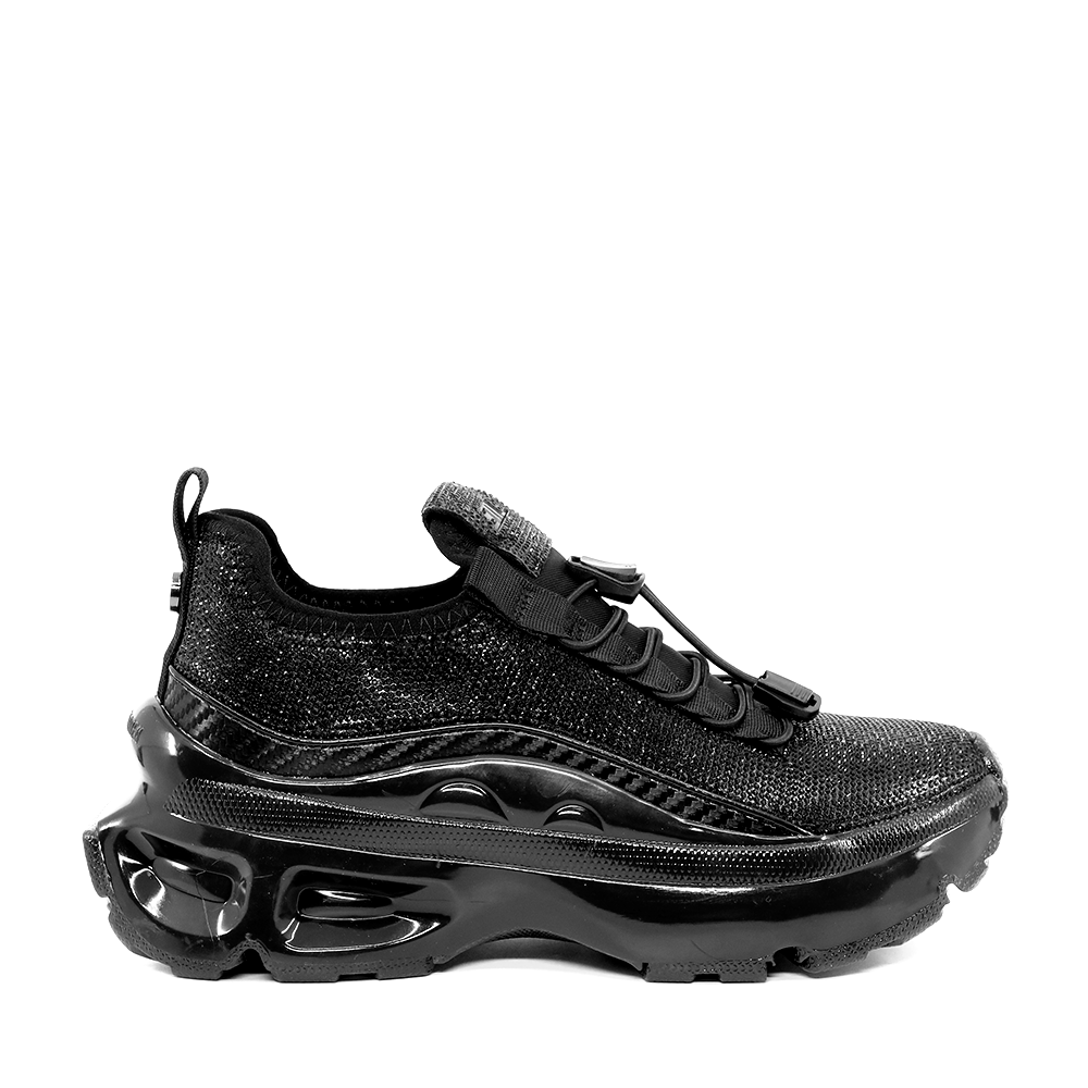Sneakers femei Steve Madden Fabuluxe negri cu ștrasuri 1460DPFABULUXEN