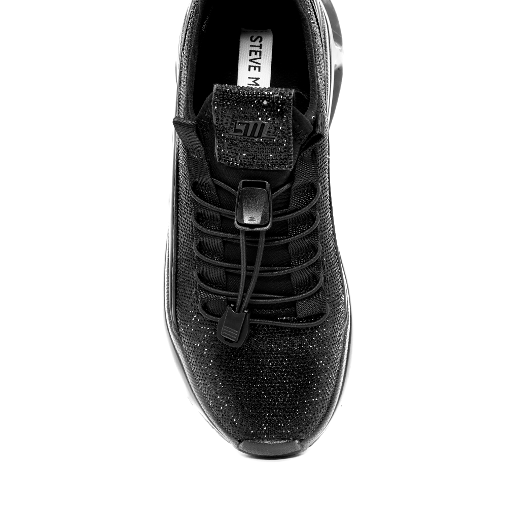 Sneakers femei Steve Madden Fabuluxe negri cu ștrasuri 1460DPFABULUXEN