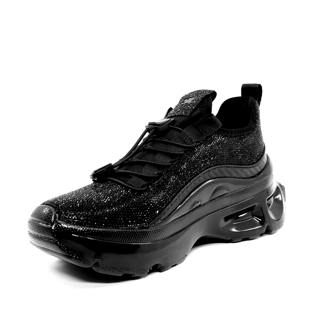 Sneakers femei Steve Madden Fabuluxe negri cu ștrasuri 1460DPFABULUXEN