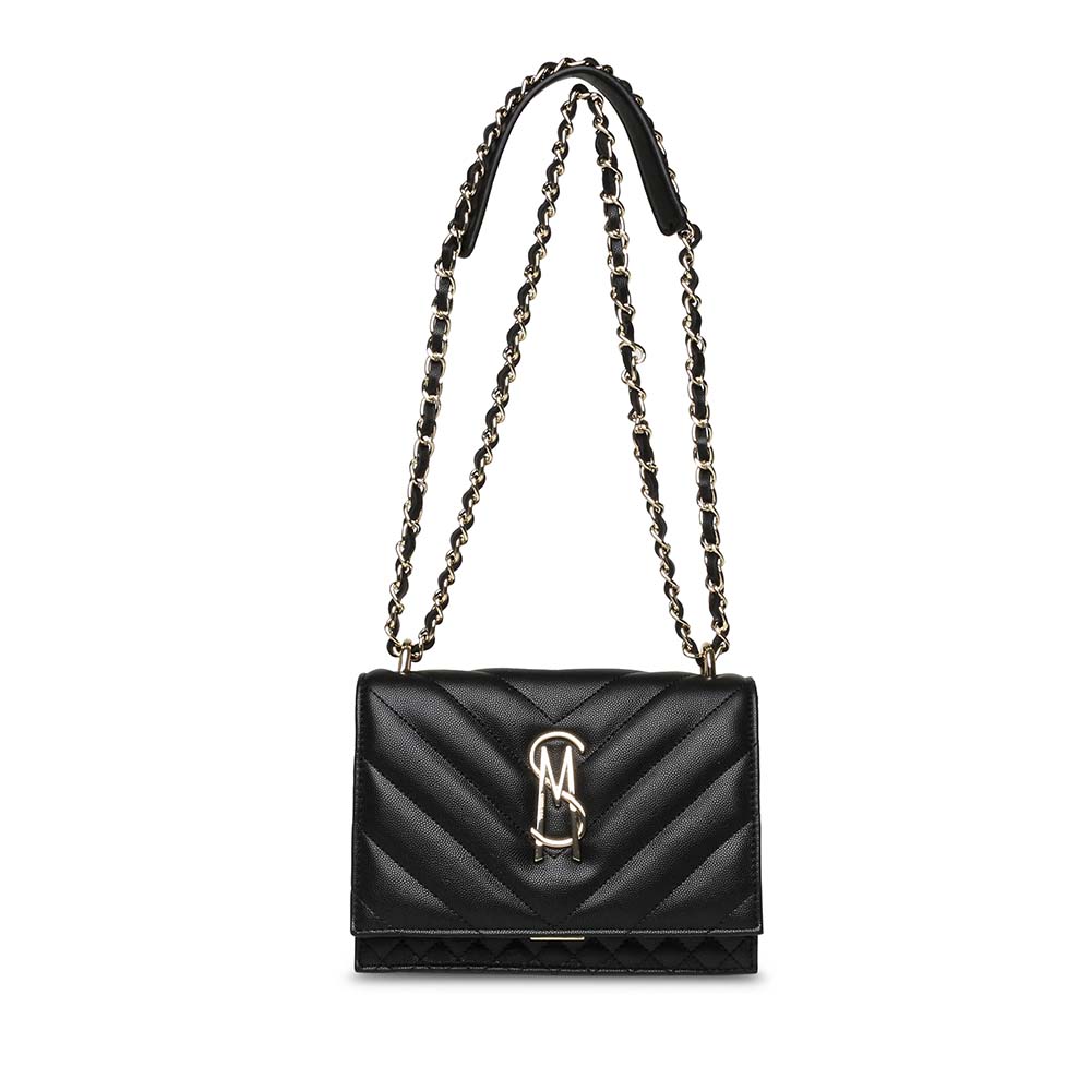 Poșetă crossbody femei Steve Madden Amara neagră 1660POSSBAMARA-2N