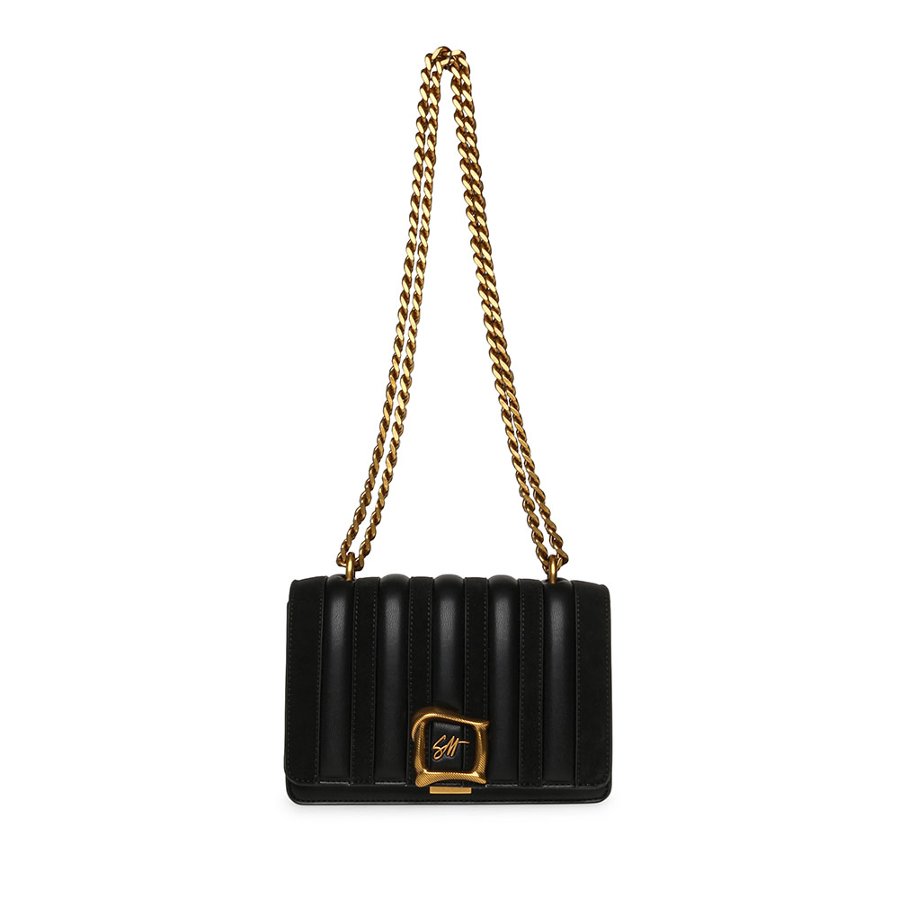 Poșetă crossbody femei Steve Madden Haunt neagră 1661POSSBHAUNTN