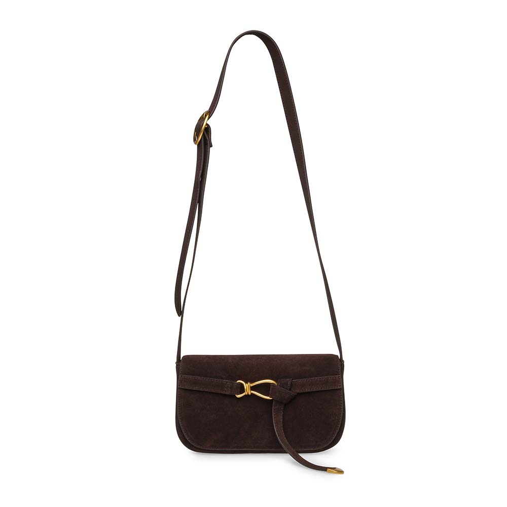 Poșetă crossbody femei Steve Madden Klare maro din piele 1660POSPBKLAREVM