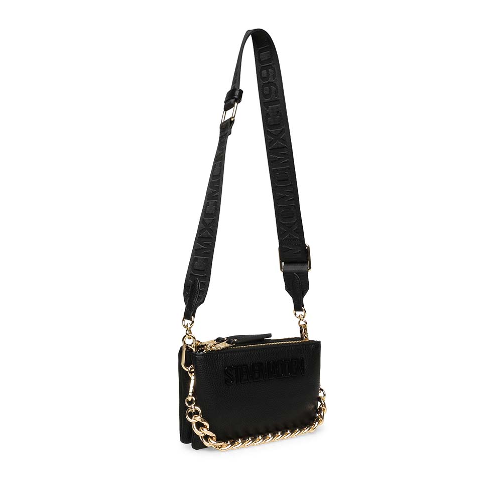 Poșetă crossbody femei Steve Madden Nicco neagră 1662POSSBniccoN