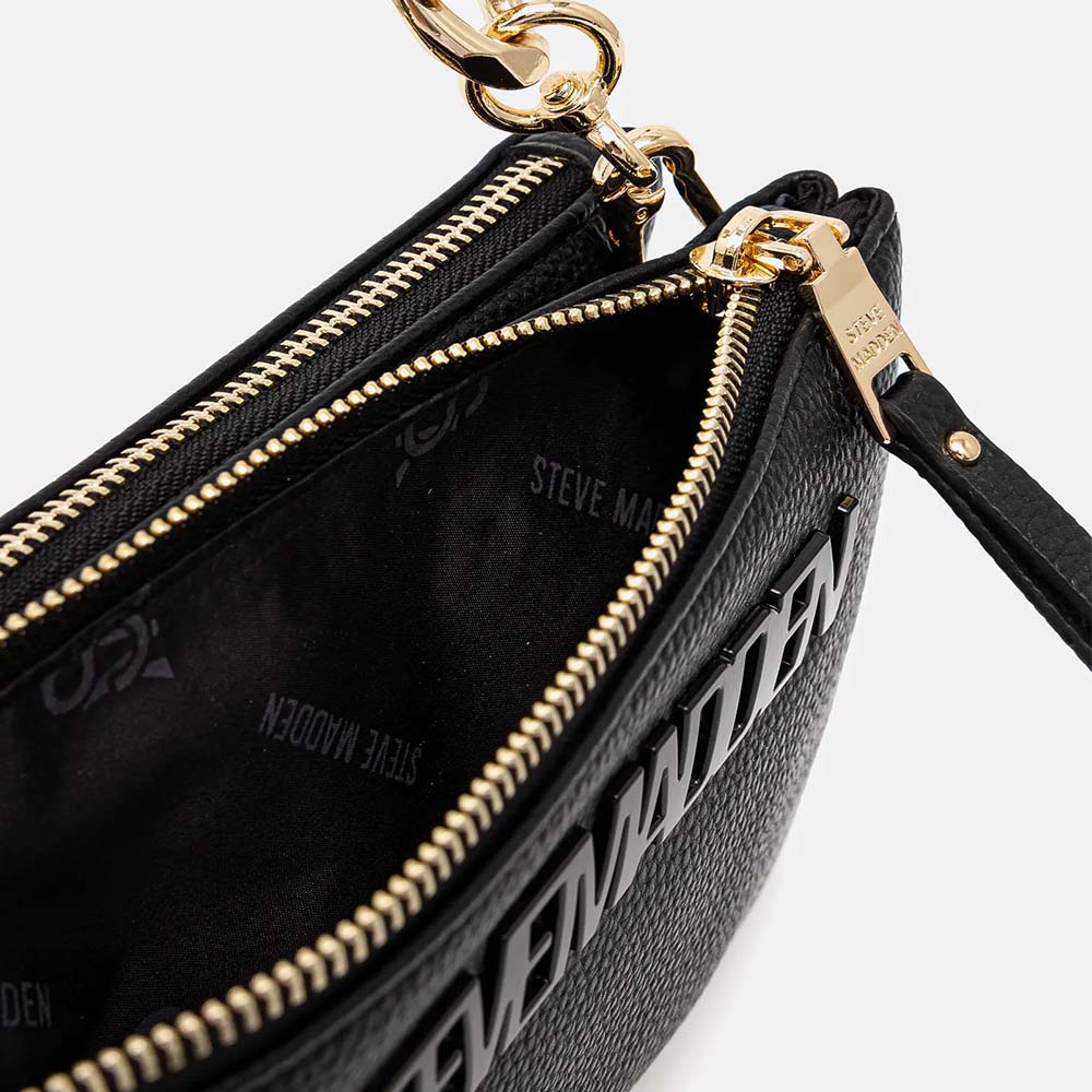 Poșetă crossbody femei Steve Madden Nicco neagră 1662POSSBniccoN