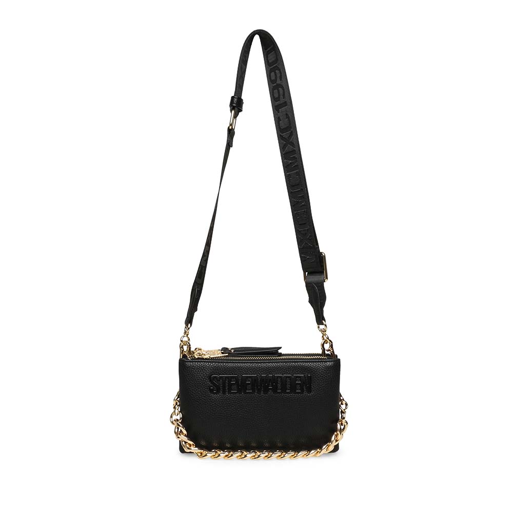 Poșetă crossbody femei Steve Madden Nicco neagră 1662POSSBniccoN