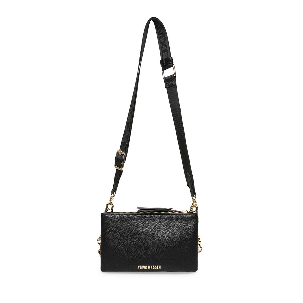 Poșetă crossbody femei Steve Madden Nicco neagră 1662POSSBniccoN