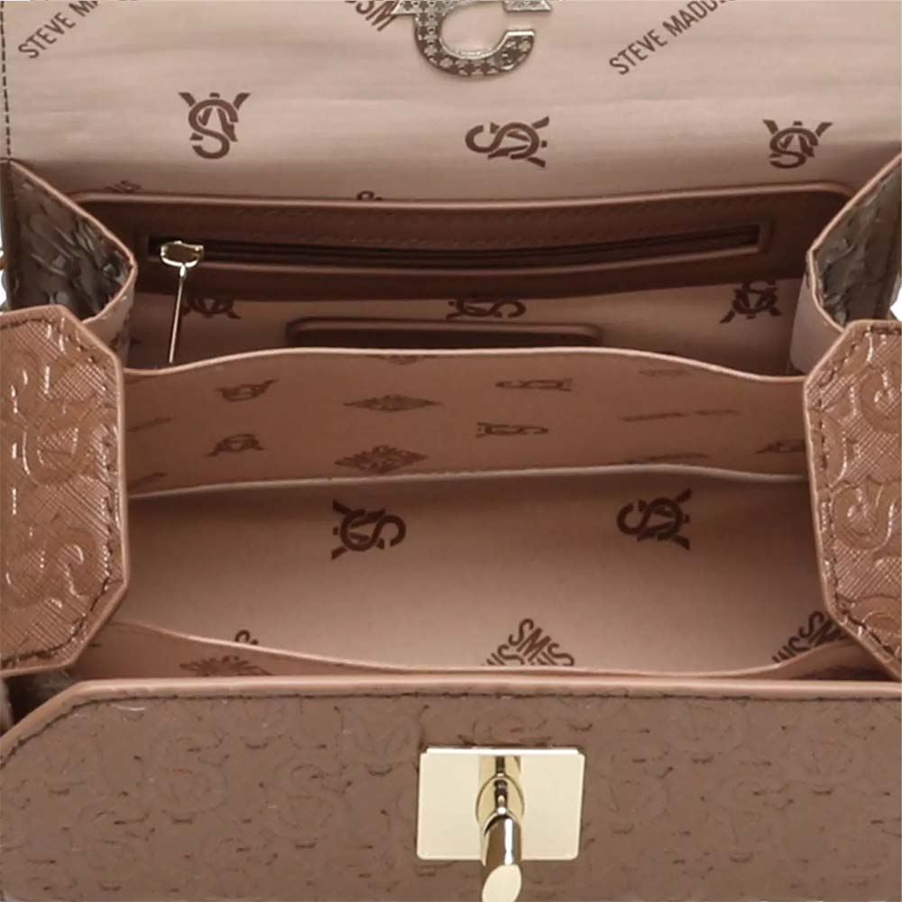 Poșetă crossbody femei Steve Madden Noya bej 1662possbnoya-enu