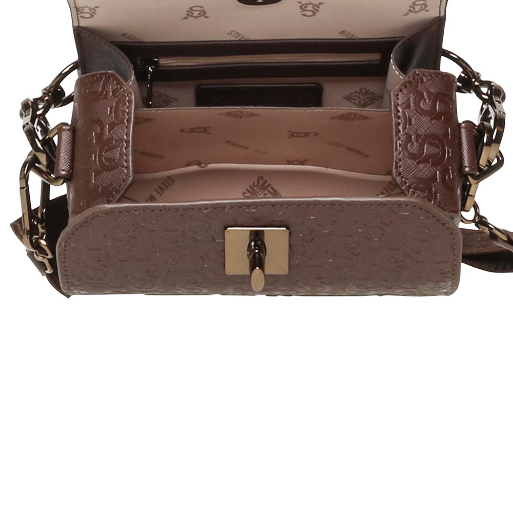 Poșetă crossbody femei Steve Madden Noya maro 1662POSSBNOYA-EM