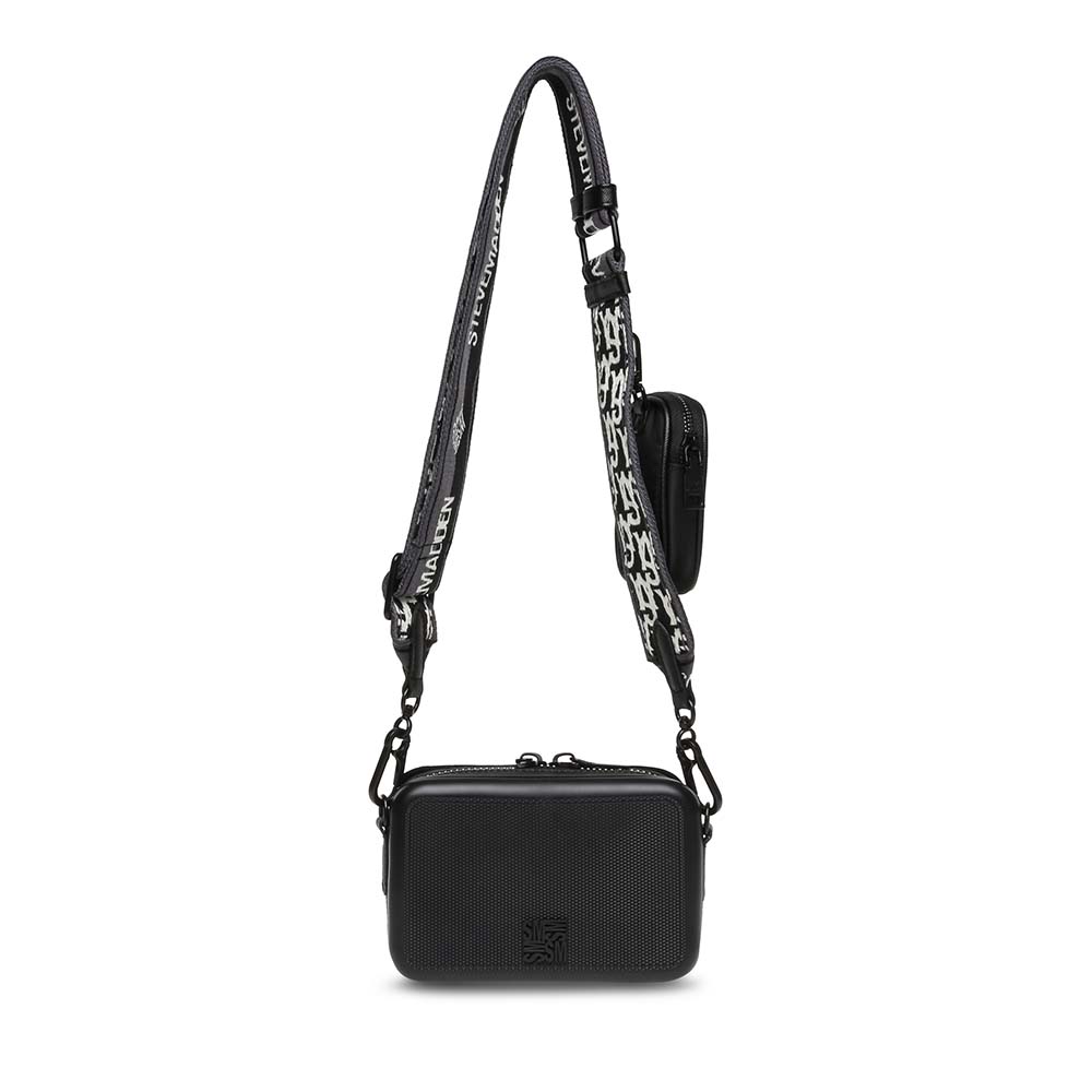 Poșetă crossbody femei Steve Madden Sacha neagră 1660POSSBSACHAN - 1 | YEO