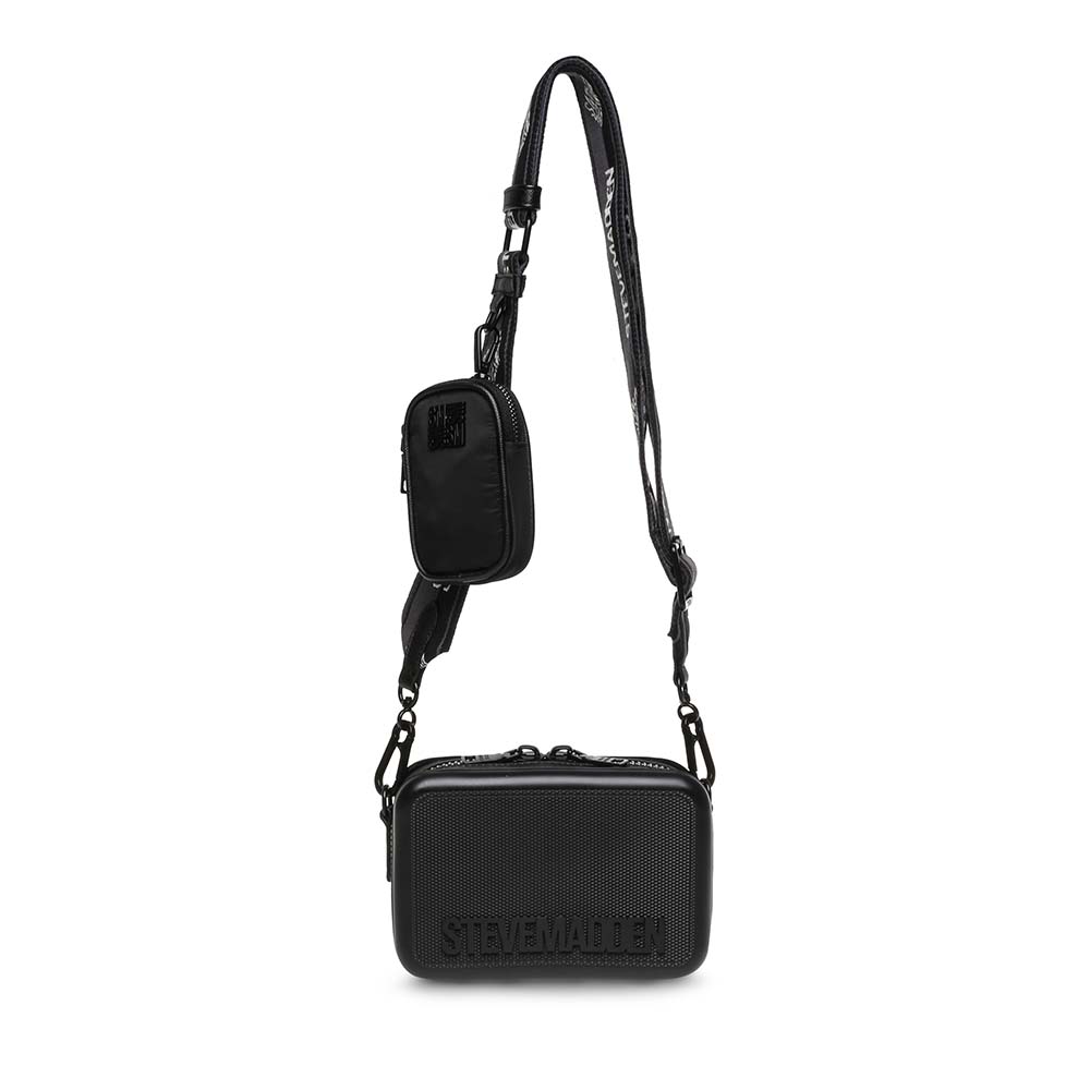 Poșetă crossbody femei Steve Madden Sacha neagră 1660POSSBSACHAN