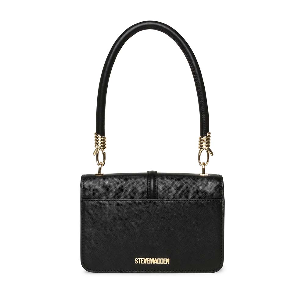 Poșetă crossbody femei Steve Madden Sax neagră 1662POSSBsaxN