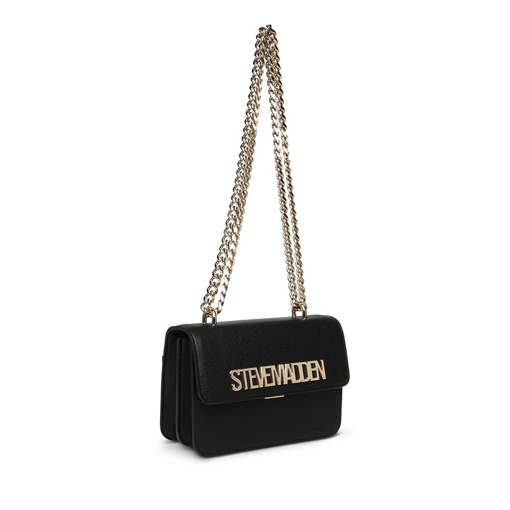Poșetă crossbody femei Steve Madden Stakes neagră 1660POSSBSTAKES-2N - 1 | YEO
