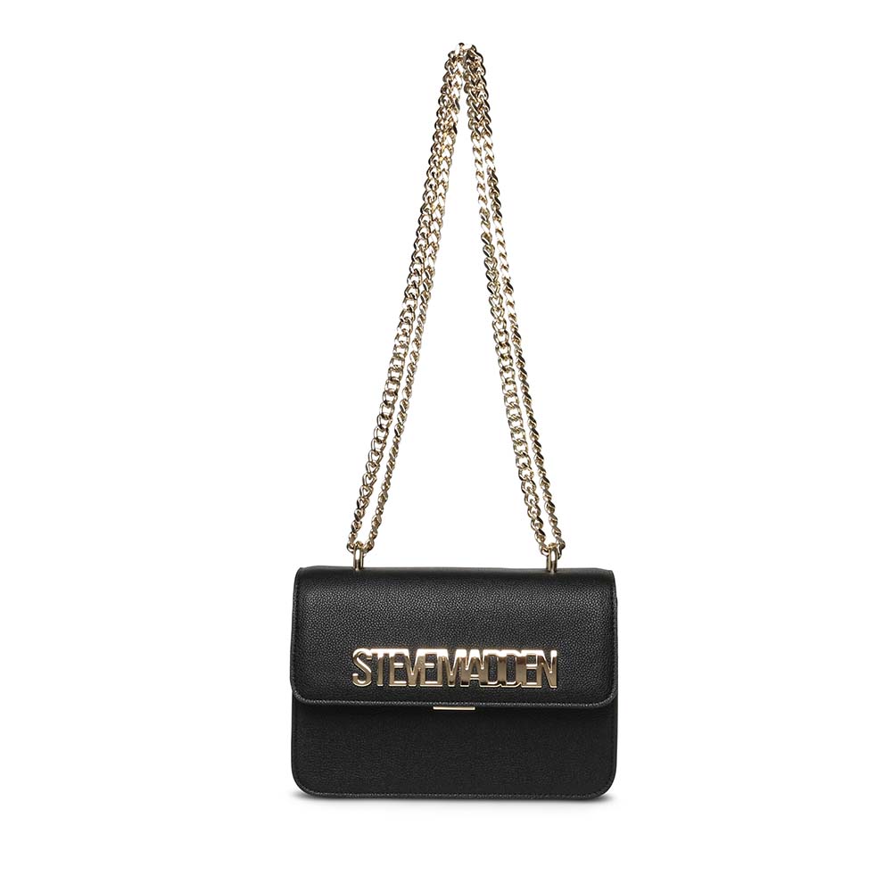 Poșetă crossbody femei Steve Madden Stakes neagră 1660POSSBSTAKES-2N
