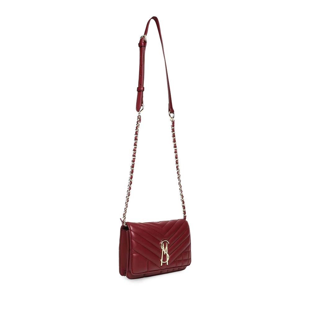 Poșetă crossbody femei Steve Madden Voler-Q bordo 1660POSSBVOLER-QBO - 1 | YEO