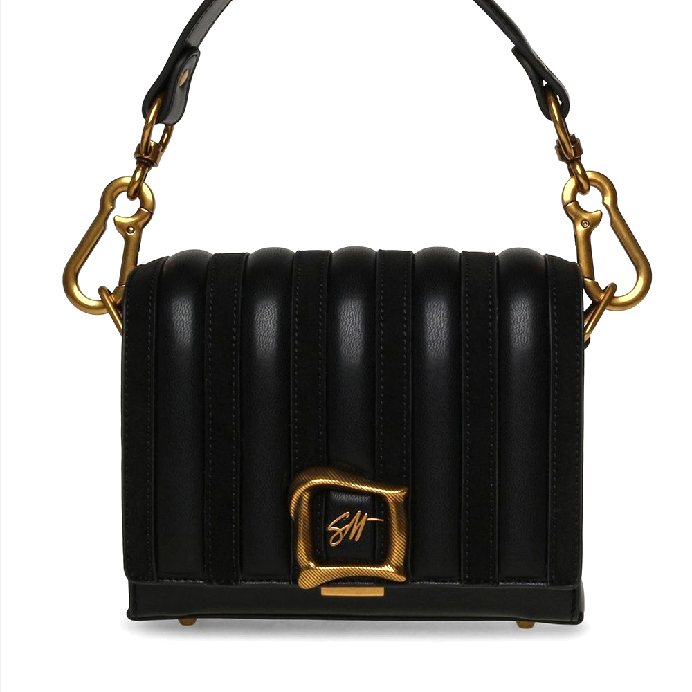 Poșetă micro tote femei Steve Madden Flick neagră 1661POSSBFLICKRN