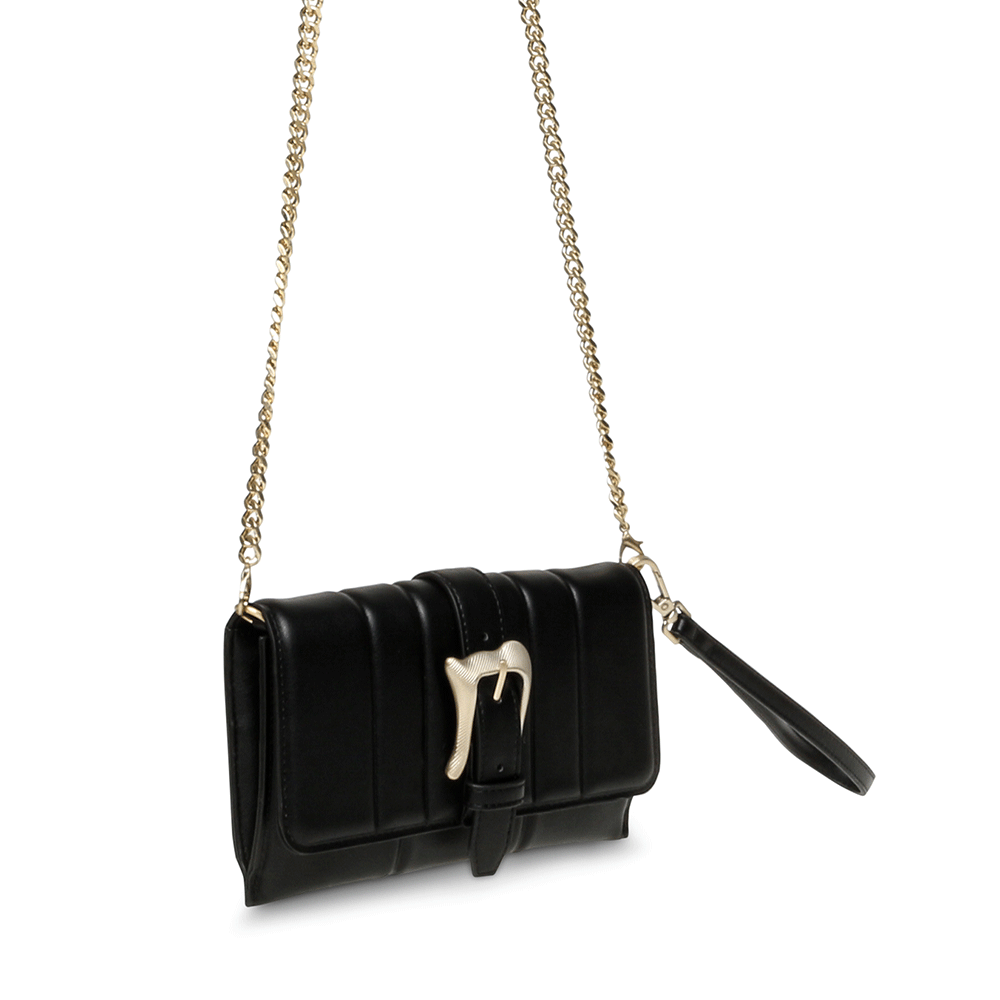 Poșetă mini crossbody femei Steve Madden Alexi neagră 1660POSSBALEXIN