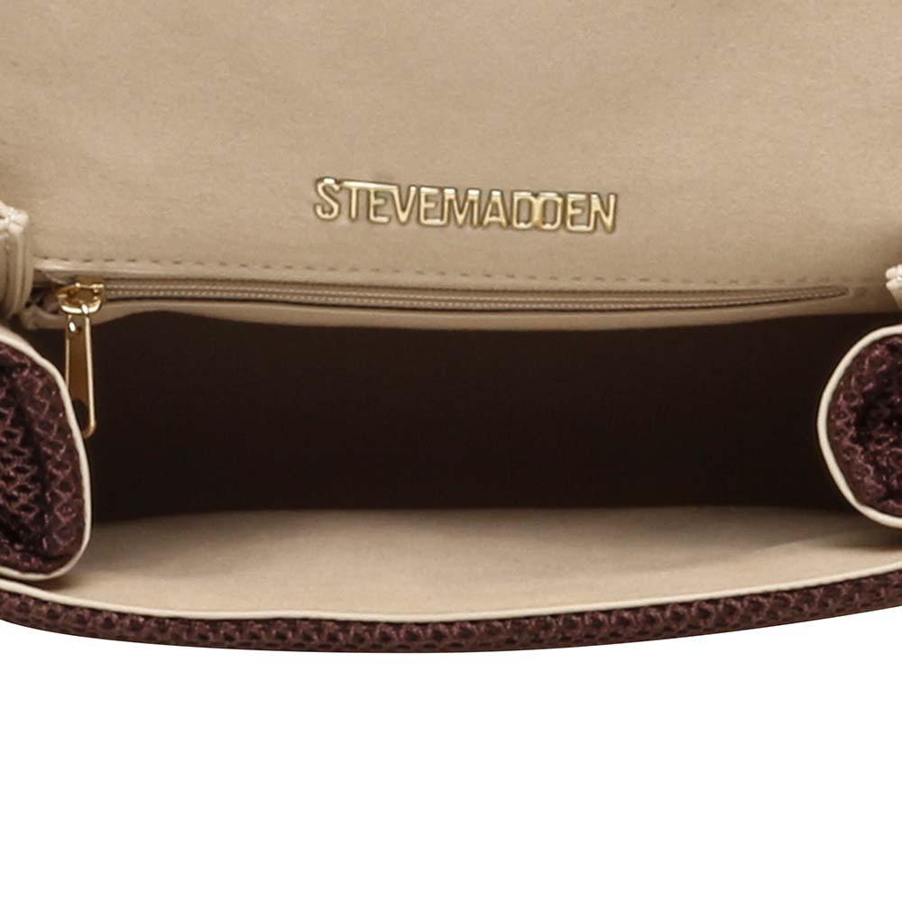 Poșetă satchel femei Steve Madden Diego maro 1662POSSBdiego-MM
