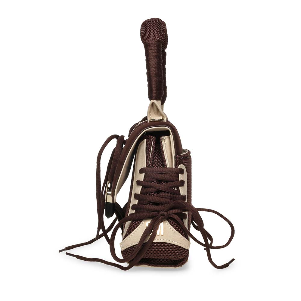 Poșetă satchel femei Steve Madden Diego maro 1662POSSBdiego-MM