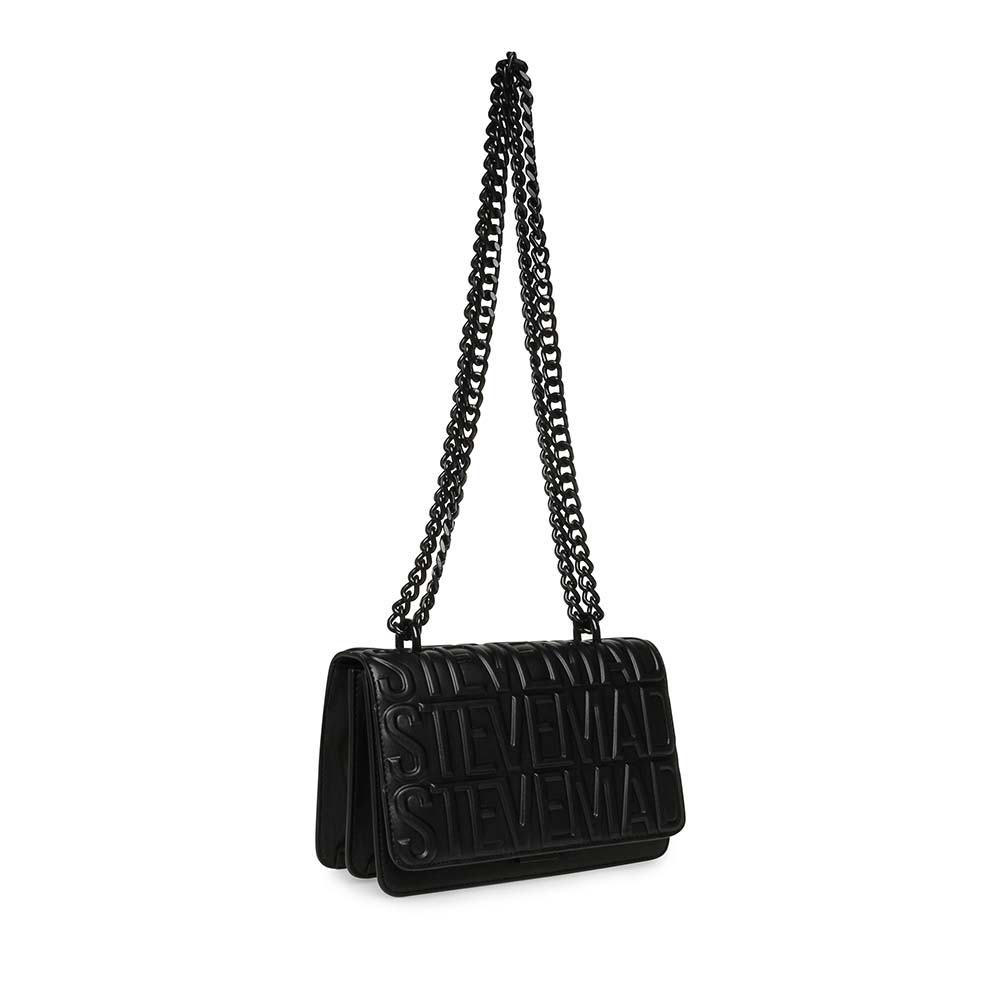 Poșetă tip satchel femei Steve Madden Carbon neagră 1660POSSBCARBONN - 1 | YEO