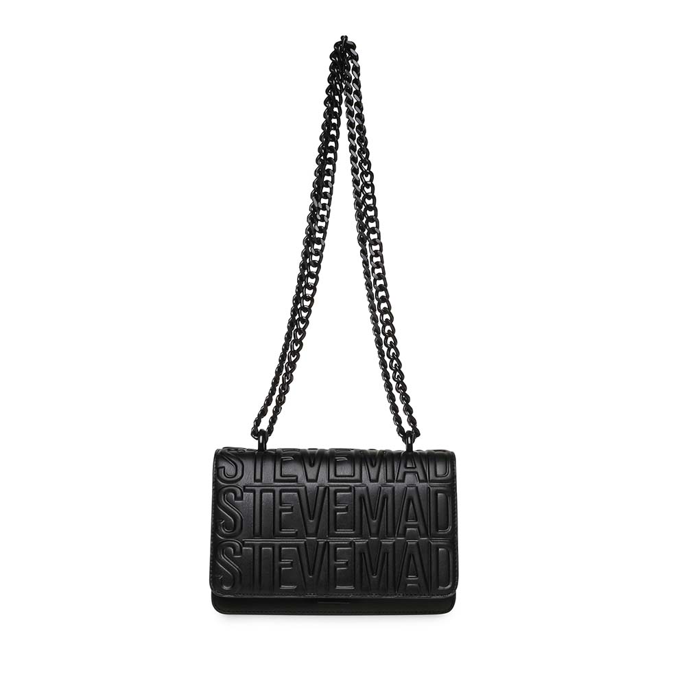 Poșetă tip satchel femei Steve Madden Carbon neagră 1660POSSBCARBONN