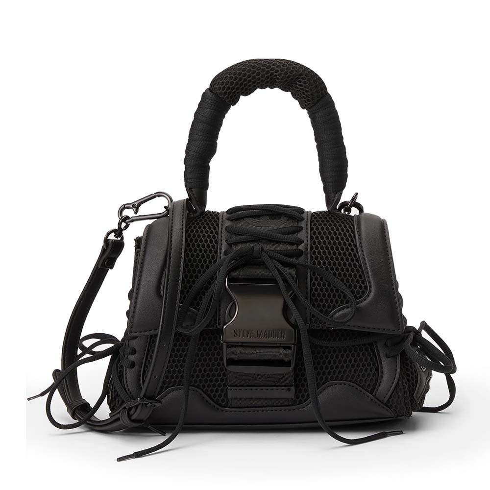 Poșetă tip satchel femei Steve Madden Diego neagră 1661POSSBDIEGON