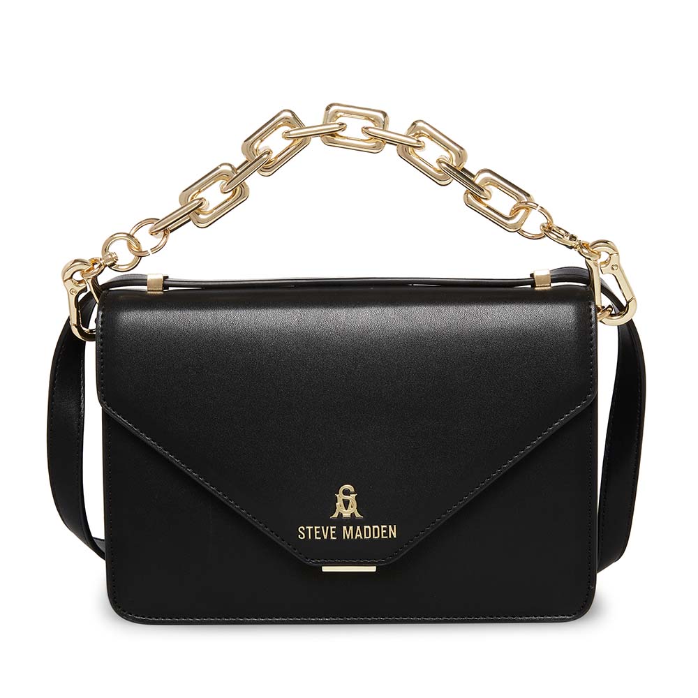 Poseta tip satchel femei Steve Madden Indio neagra 1661POSSBINDIO-LN