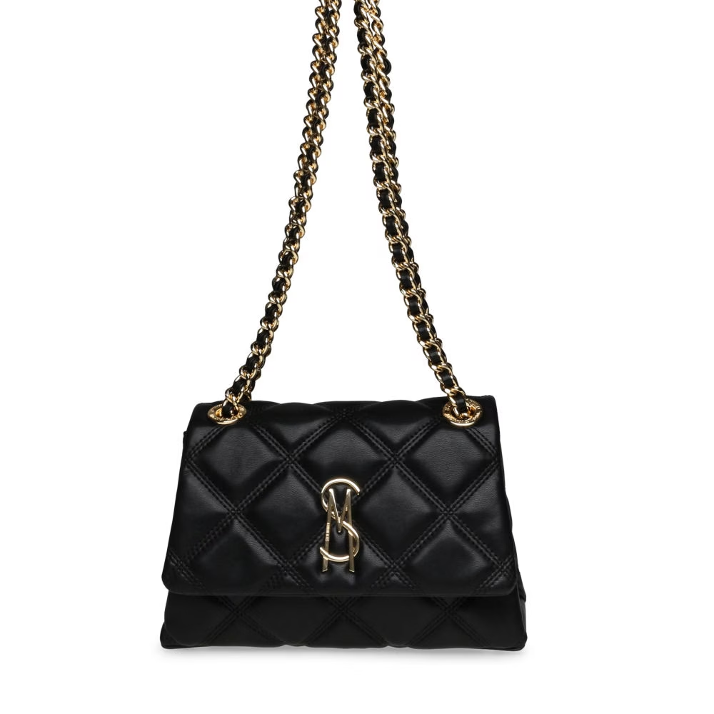 Poșetă tip satchel femei Steve Madden Jolene neagră 1660POSSBJOLENEN