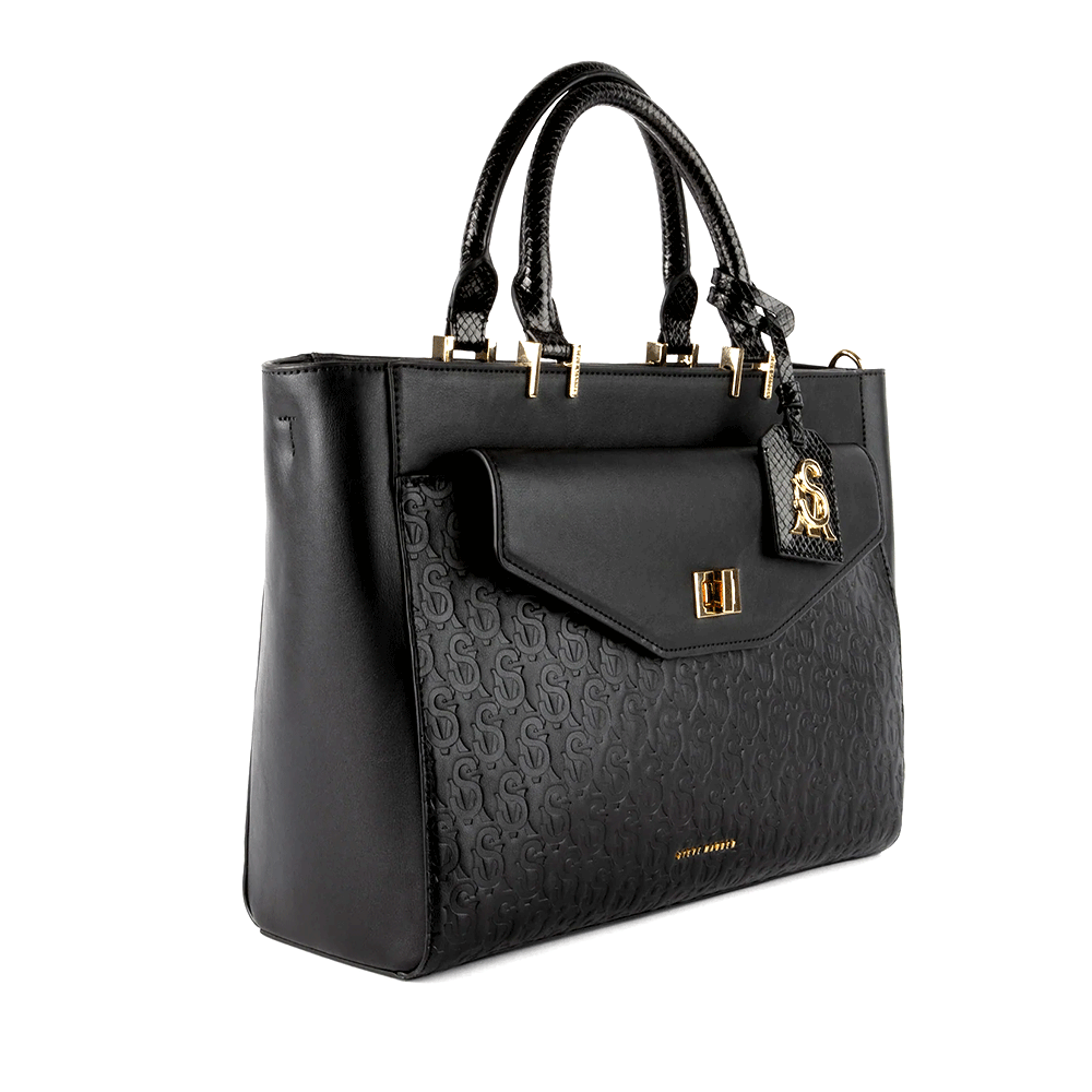 Poșetă tote femei Steve Madden Blane neagră 1660POSSBBLANE-6N - 1 | YEO