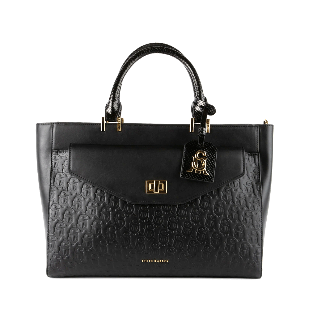 Poșetă tote femei Steve Madden Blane neagră 1660POSSBBLANE-6N