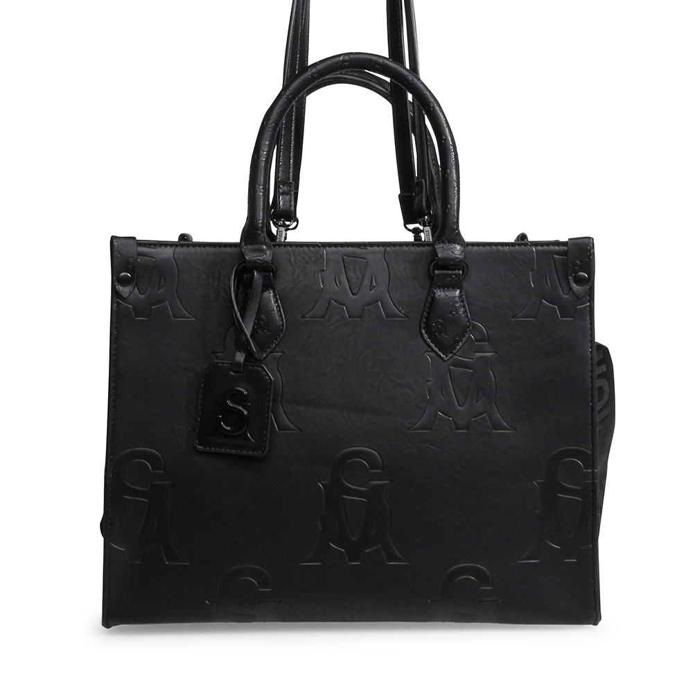 Poșetă tote femei Steve Madden Brola neagră 1661POSSBROLA-XN