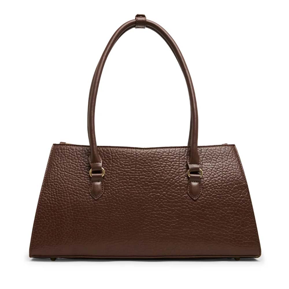 Poșetă tote femei Steve Madden Shirley maro cu logo 1662POSSBshirleyM